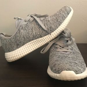 River Island Gray Knit Athletic Shoes